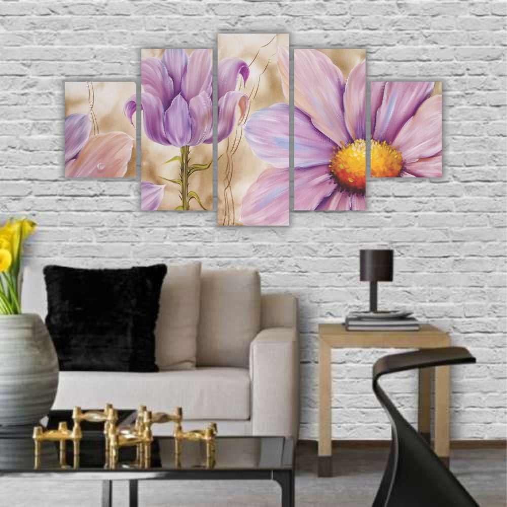 Quadro decorativo Floral Flor Lilás - Quadros Decorativos para Sala | Display de Festa Infantil