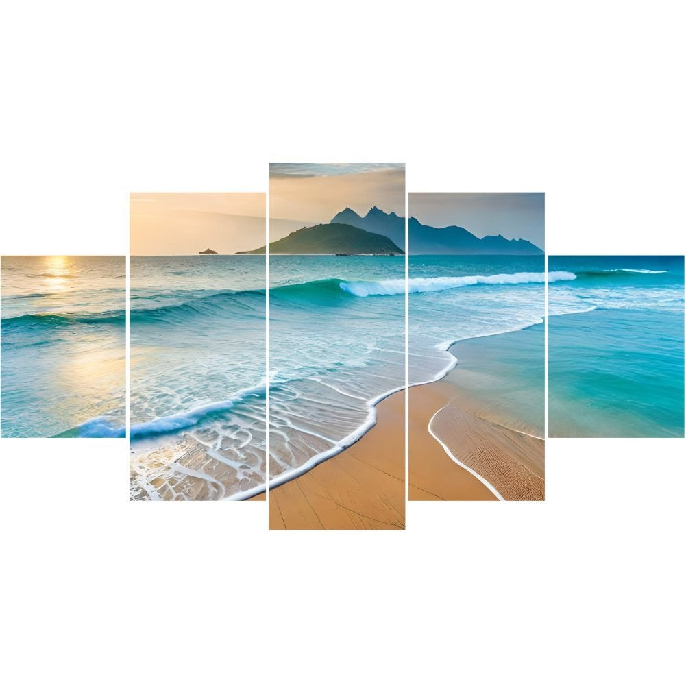 Quadro Decorativo Mosaico Oceano - Quadros Decorativos para Sala | Display de Festa Infantil