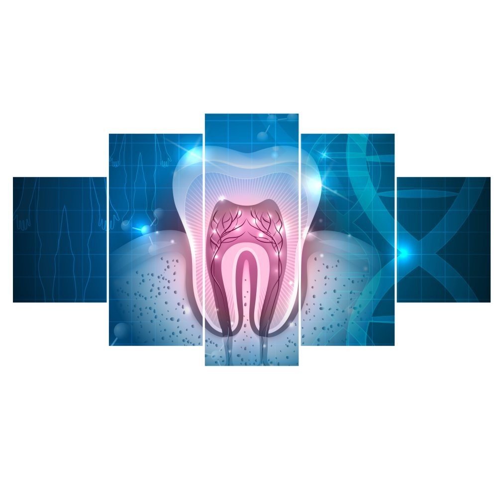 Quadro Decorativo Mosaico Quadro Dentista - Quadros Decorativos para Sala | Display de Festa Infantil