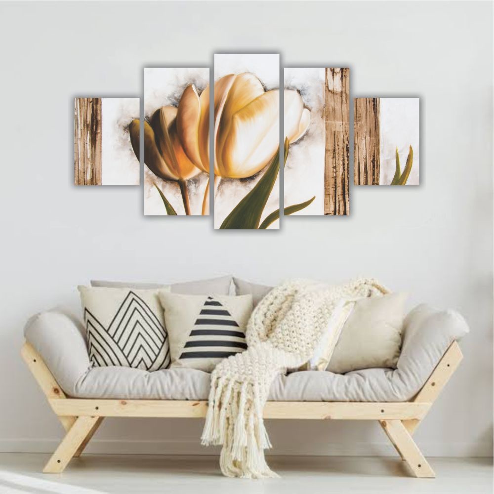 Quadro decorativo Tulipas em Sépia - Quadros Decorativos para Sala | Display de Festa Infantil