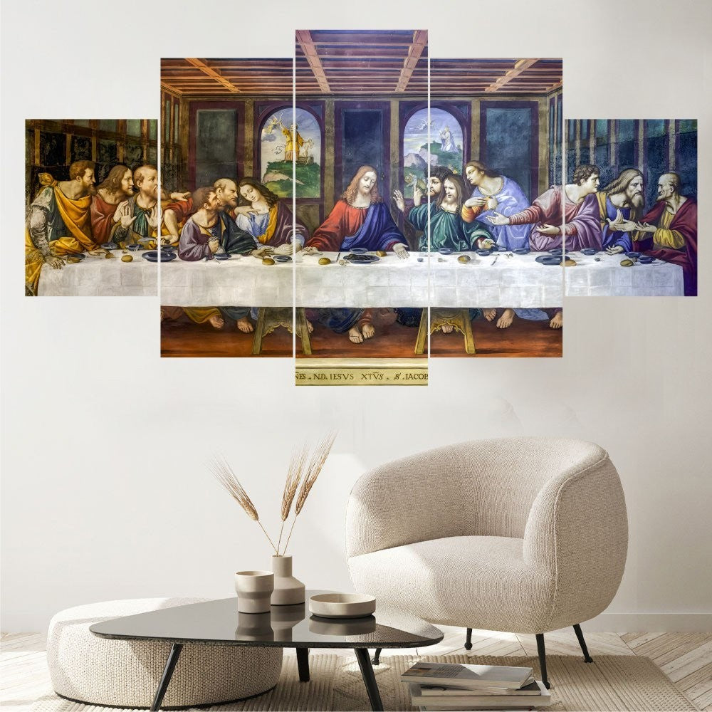 Quadro Decorativo Mosaico Santa Ceia Memorial - Quadros Decorativos para Sala | Display de Festa Infantil