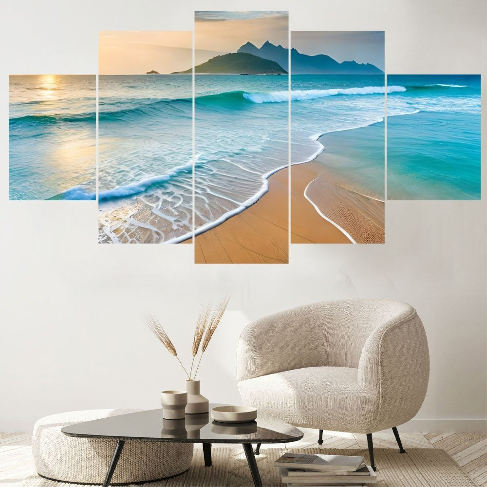 Quadro Decorativo Mosaico Oceano - Quadros Decorativos para Sala | Display de Festa Infantil