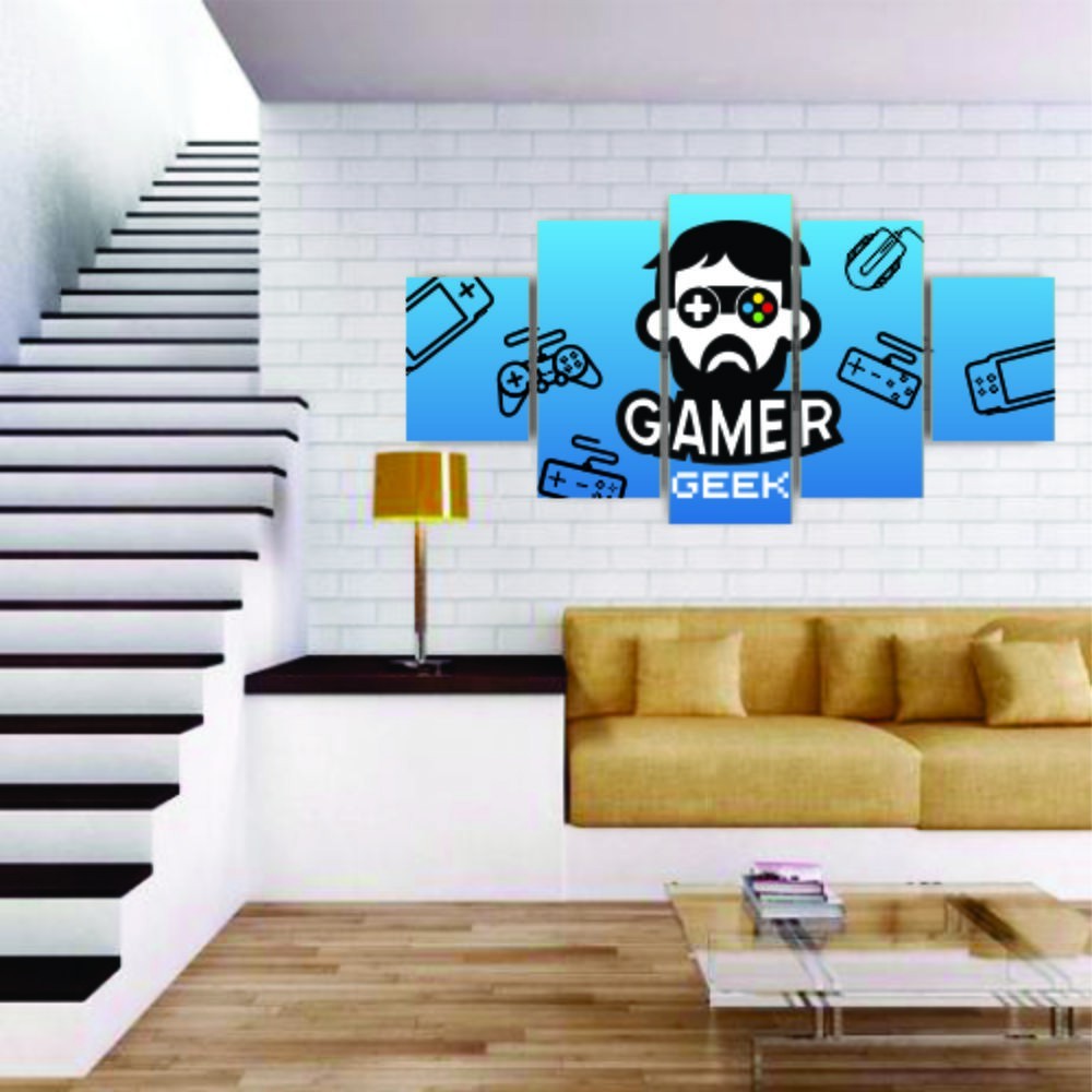 Quadros Decorativos MDF Gamer Geek Jogos Games Sala Quarto - Quadros Decorativos para Sala | Display de Festa Infantil