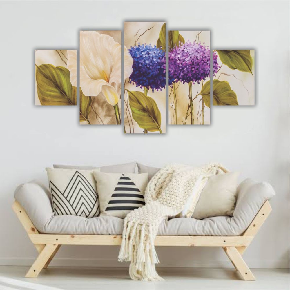 Quadro Decorativo Hortências - Quadros Decorativos para Sala | Display de Festa Infantil