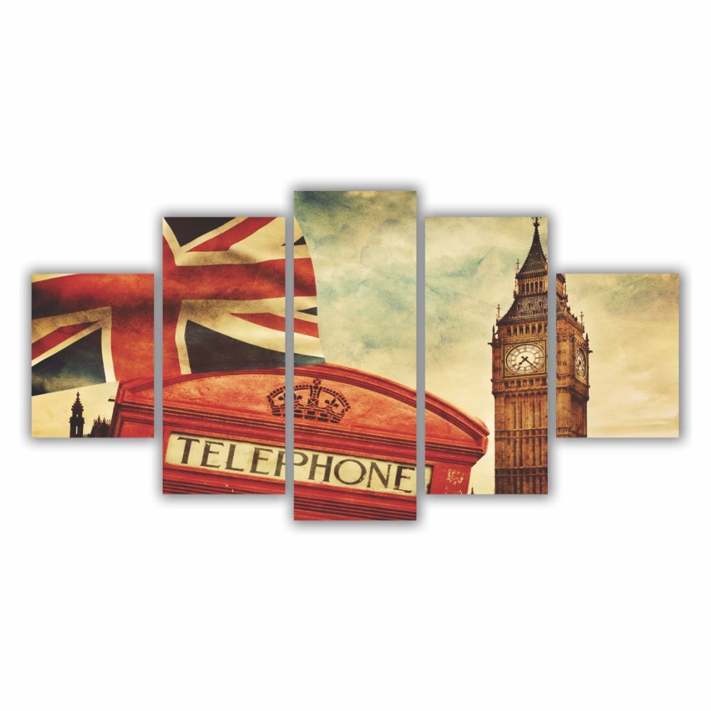 Quadro decorativo Londres Reino Unido - Quadros Decorativos para Sala | Display de Festa Infantil