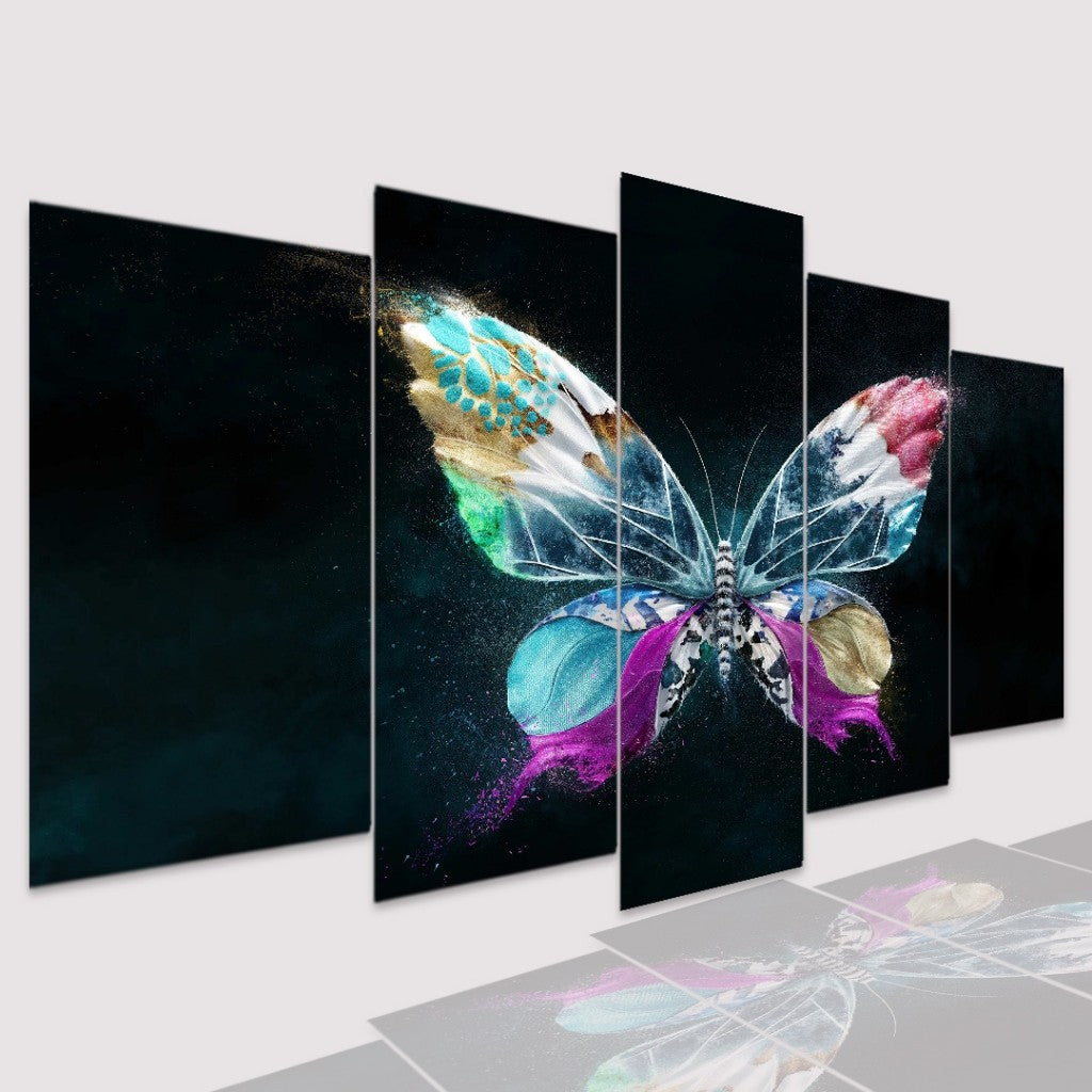 Quadro Decorativo Mosaico Butterfly Cores - Quadros Decorativos para Sala | Display de Festa Infantil