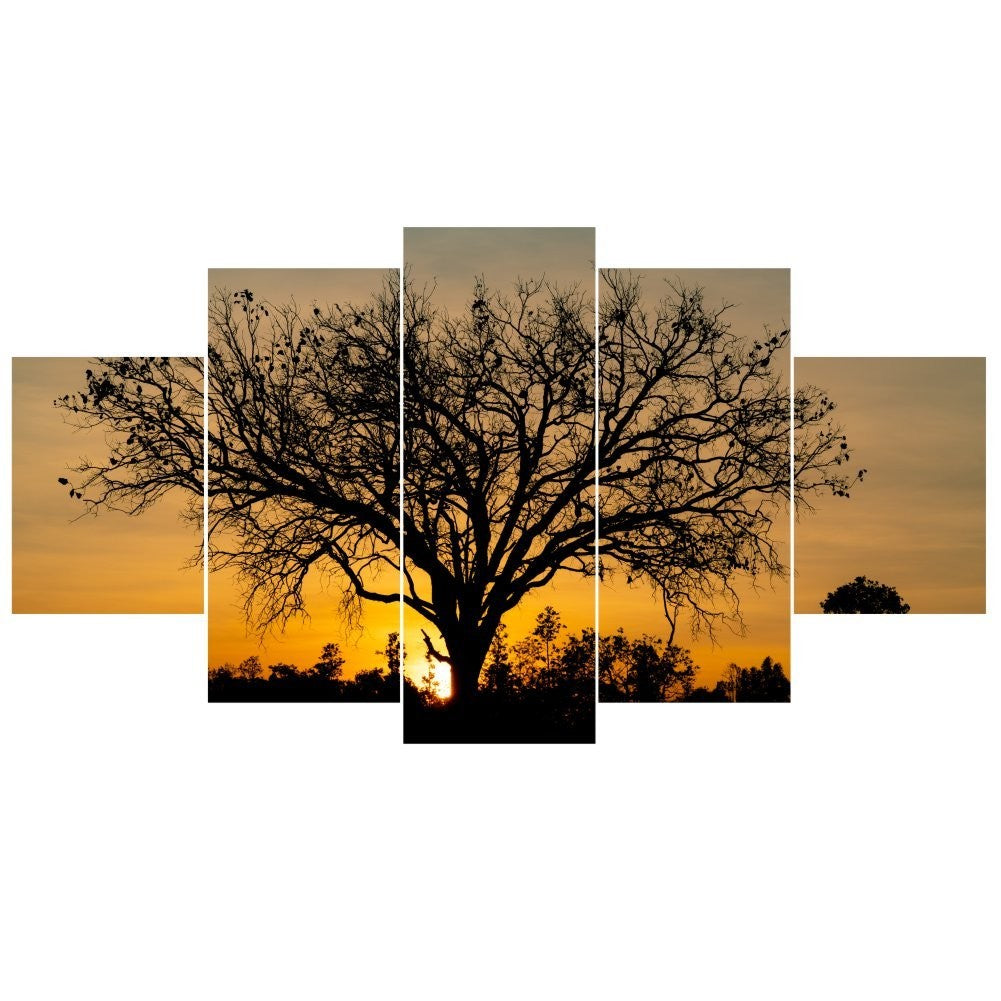 Quadro Decorativo Mosaico Árvore sem folhas - Quadros Decorativos para Sala | Display de Festa Infantil