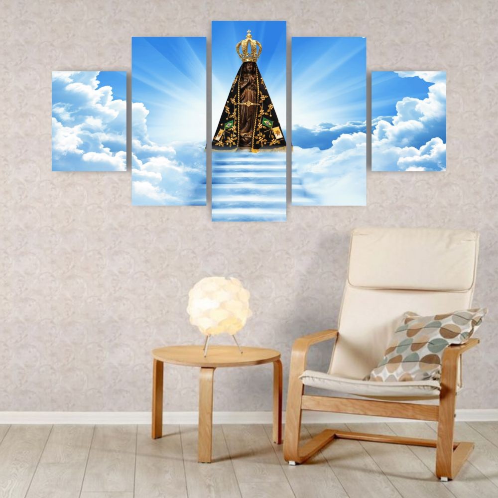 Quadros Decorativos Nossa Senhora Aparecida Sala Quarto - Quadros Decorativos para Sala | Display de Festa Infantil