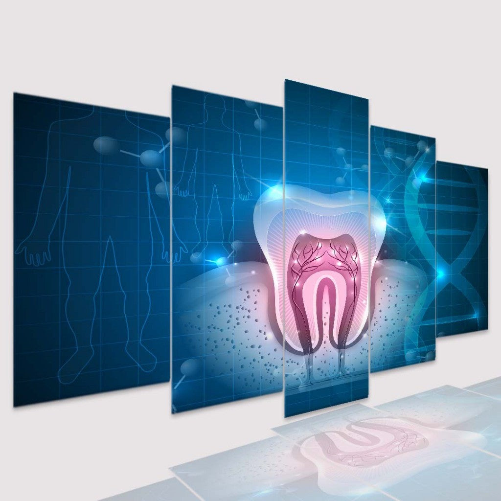 Quadro Decorativo Mosaico Quadro Dentista - Quadros Decorativos para Sala | Display de Festa Infantil