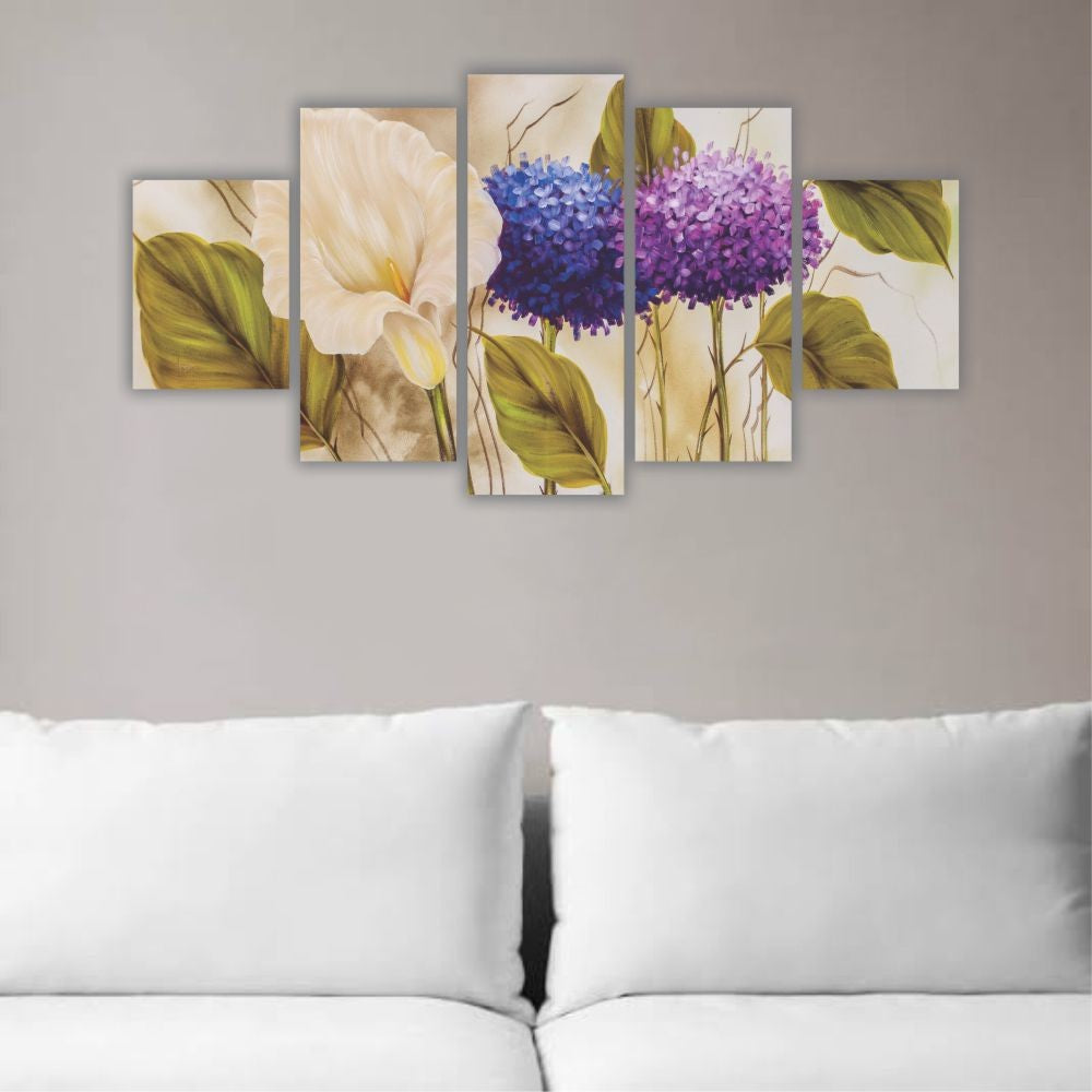 Quadro Decorativo Hortências - Quadros Decorativos para Sala | Display de Festa Infantil