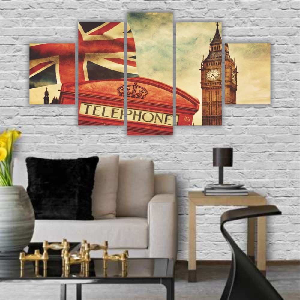 Quadro decorativo Londres Reino Unido - Quadros Decorativos para Sala | Display de Festa Infantil