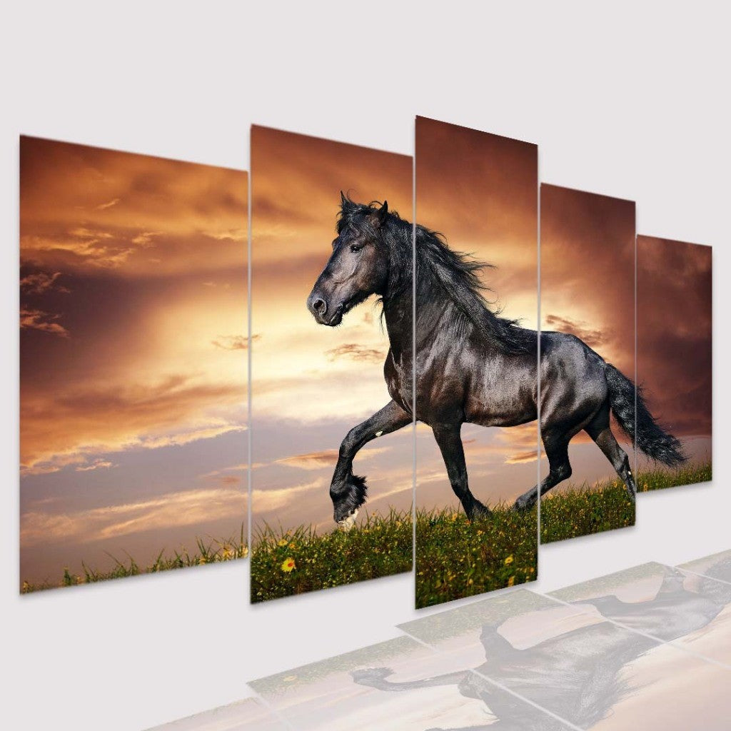 Quadro Decorativo Mosaico Cavalo Ringo - Quadros Decorativos para Sala | Display de Festa Infantil