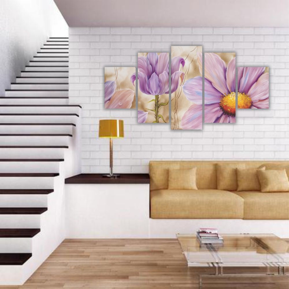 Quadro decorativo Floral Flor Lilás - Quadros Decorativos para Sala | Display de Festa Infantil