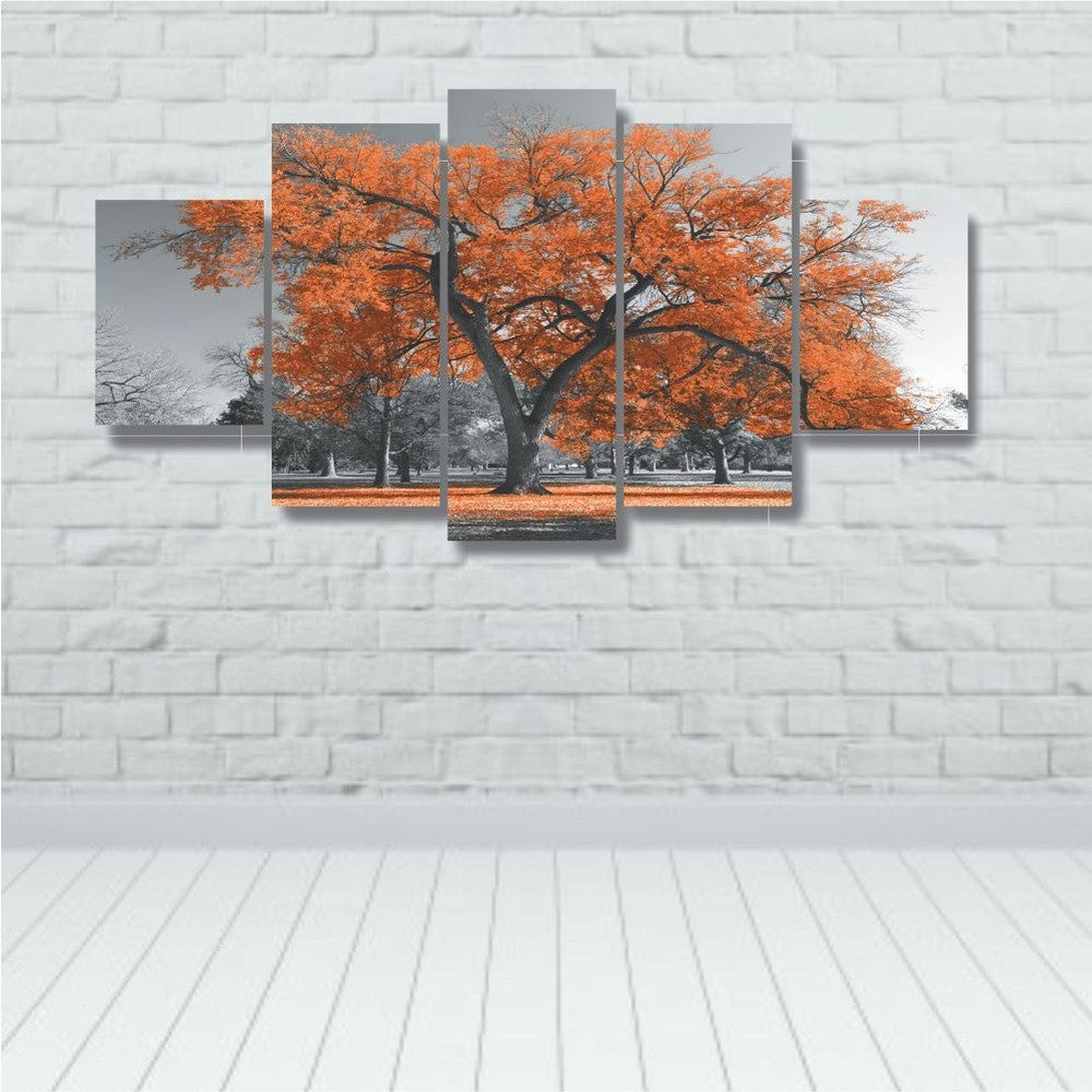 Quadros Decorativos Arvore Vida Botanico Sala Quarto Laranja - Quadros Decorativos para Sala | Display de Festa Infantil