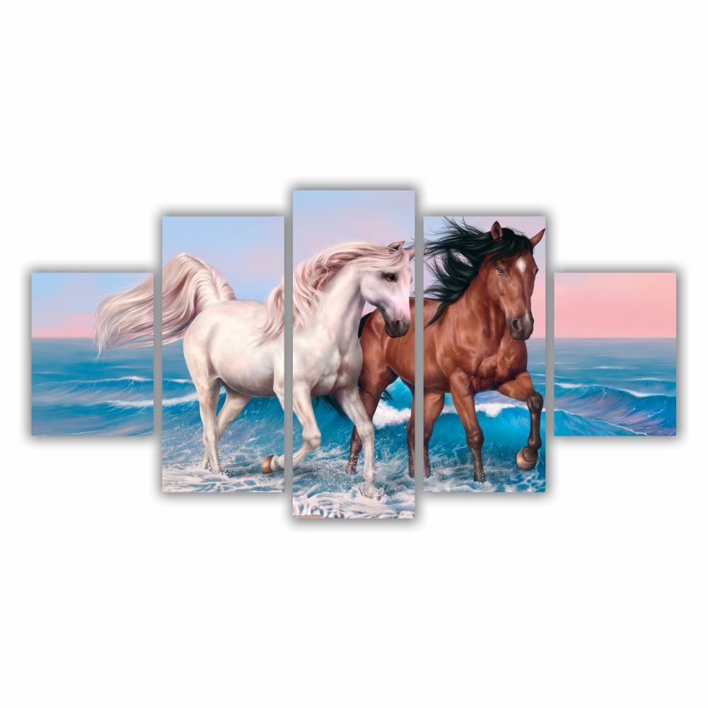 Quadro decorativo Cavalo na Praia - Quadros Decorativos para Sala | Display de Festa Infantil