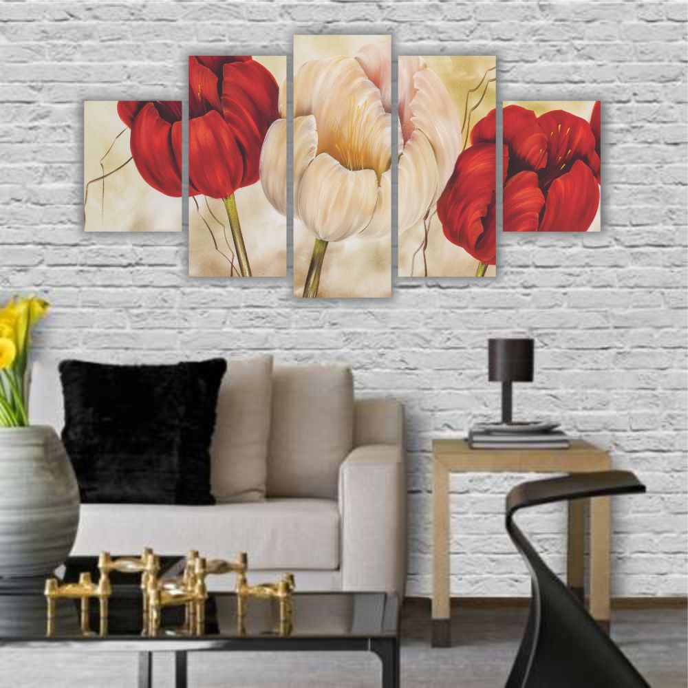 Quadro Decorativo Botões de Rosas - Quadros Decorativos para Sala | Display de Festa Infantil