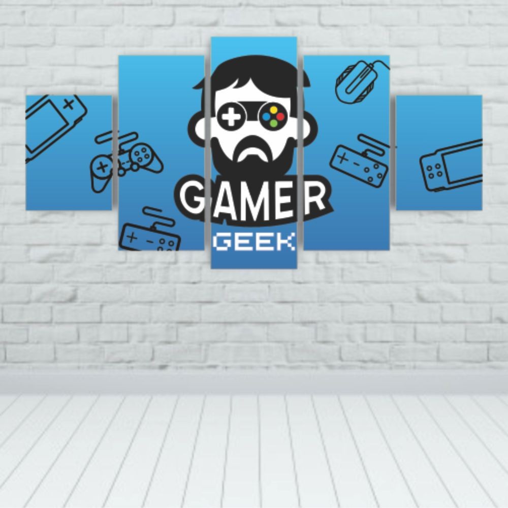 Quadros Decorativos MDF Gamer Geek Jogos Games Sala Quarto - Quadros Decorativos para Sala | Display de Festa Infantil