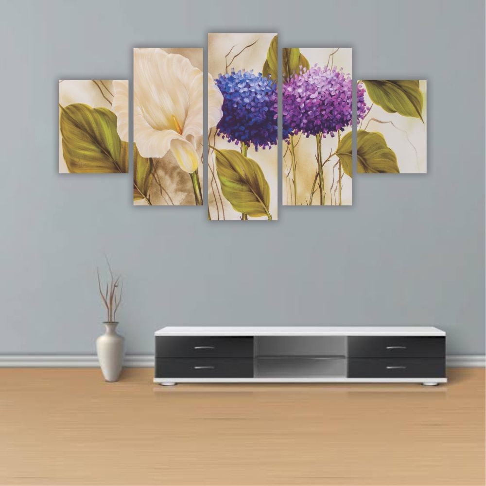 Quadro Decorativo Hortências - Quadros Decorativos para Sala | Display de Festa Infantil