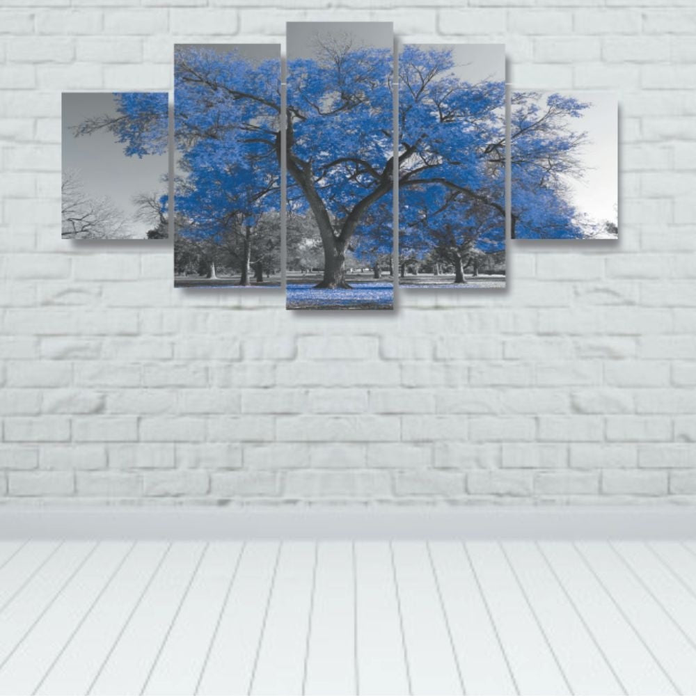Quadros Decorativos Arvore Vida Botanico Sala Quarto Azul - Quadros Decorativos para Sala | Display de Festa Infantil