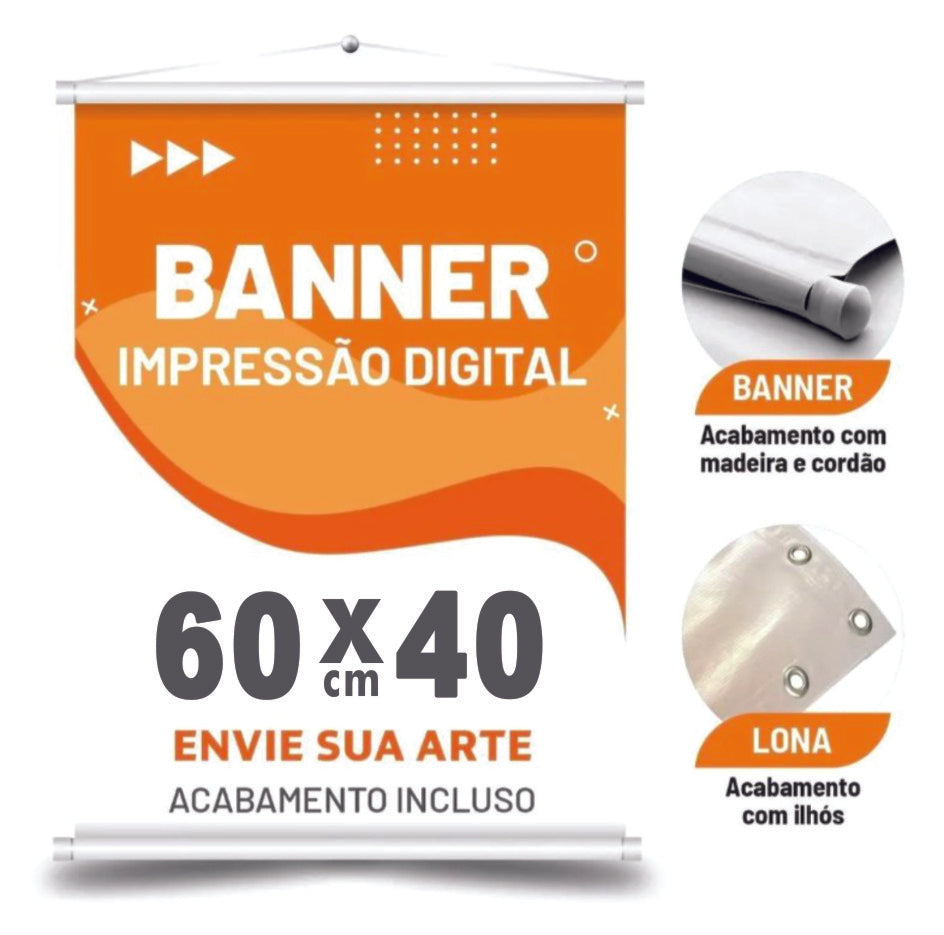 Banner, Faixas ou Lona Personalizado | Escolha O Acabamento | Entrega Rápida