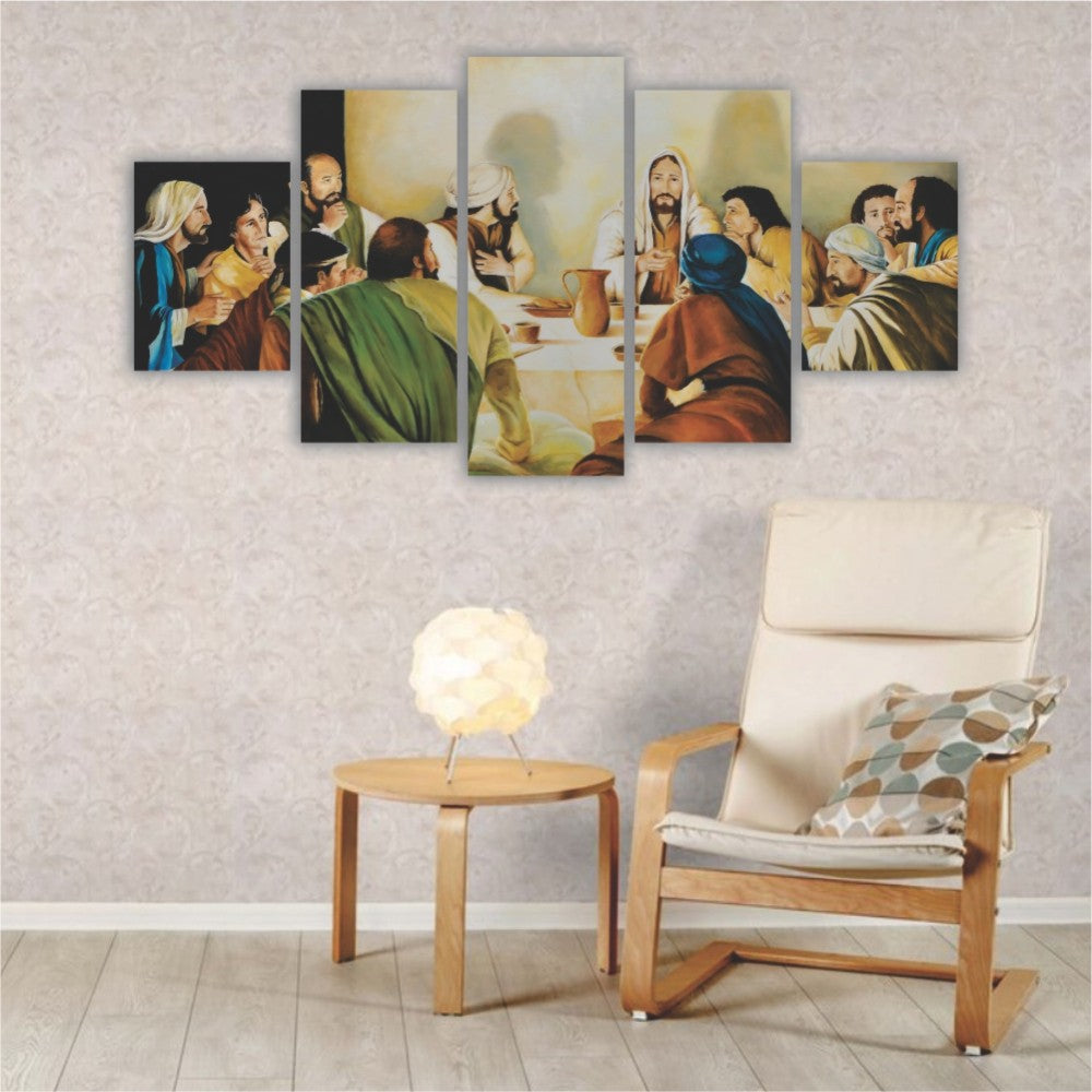 Quadros Decorativos Última Santa Ceia De Jesus Religioso - Quadros Decorativos para Sala | Display de Festa Infantil