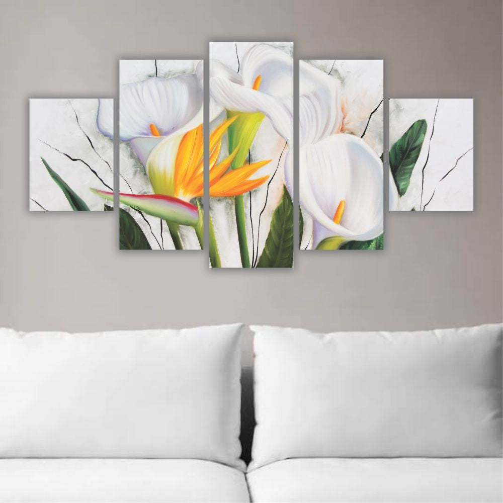 Quadro decorativo Floral Flores do Paraíso - Quadros Decorativos para Sala | Display de Festa Infantil