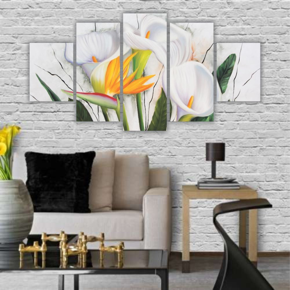 Quadro decorativo Floral Flores do Paraíso - Quadros Decorativos para Sala | Display de Festa Infantil