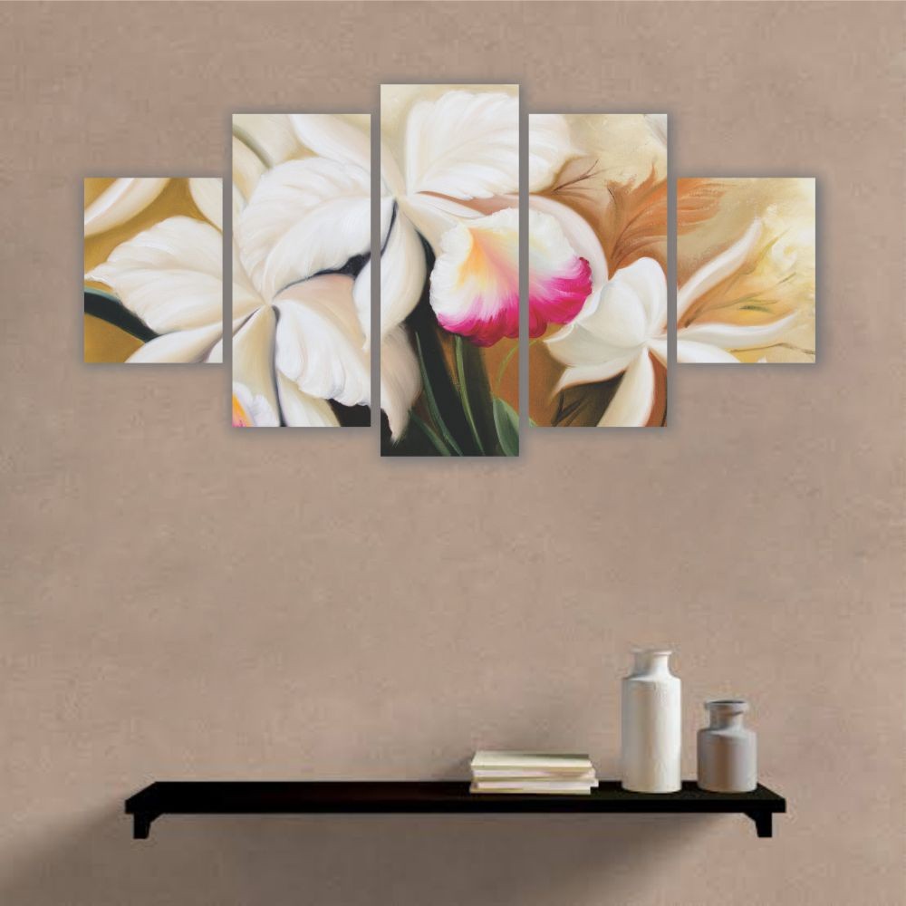 Quadro Descorativo Floral Orquídea Branca - Quadros Decorativos para Sala | Display de Festa Infantil