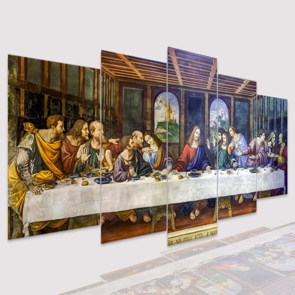 Quadro Decorativo Mosaico Santa Ceia Memorial - Quadros Decorativos para Sala | Display de Festa Infantil