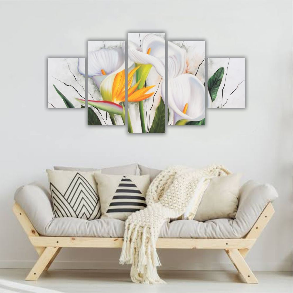 Quadro decorativo Floral Flores do Paraíso - Quadros Decorativos para Sala | Display de Festa Infantil