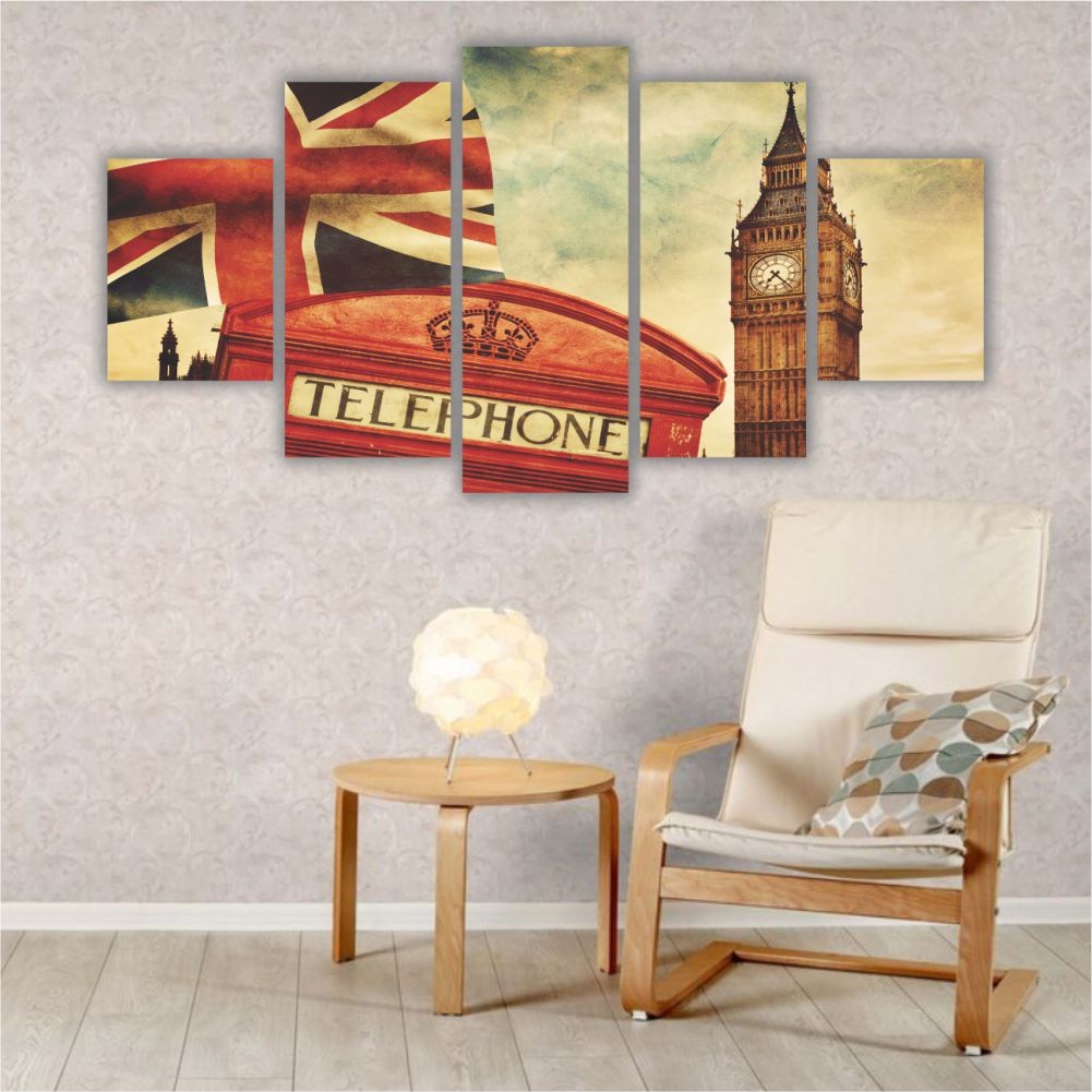 Quadro decorativo Londres Reino Unido - Quadros Decorativos para Sala | Display de Festa Infantil