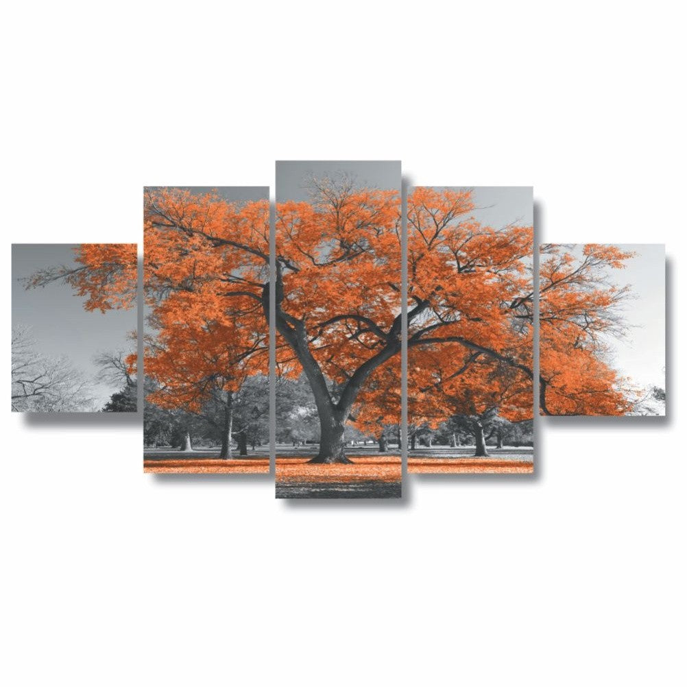 Quadros Decorativos Arvore Vida Botanico Sala Quarto Laranja - Quadros Decorativos para Sala | Display de Festa Infantil