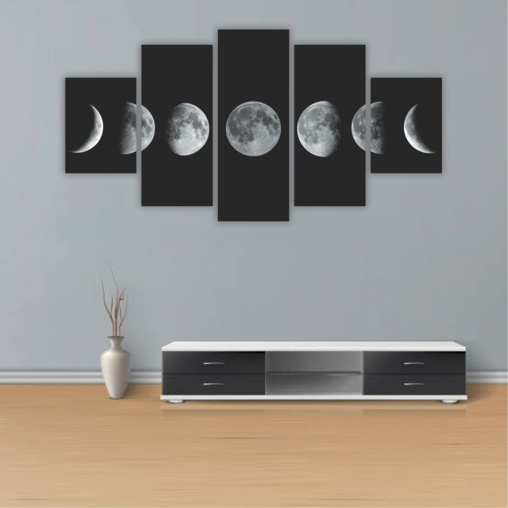 Quadros Decorativos Fases da Lua Sala - Quadros Decorativos para Sala | Display de Festa Infantil