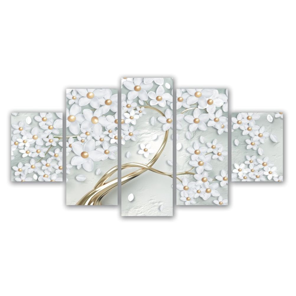 Quadro decorativo Flor de Cerejeira Sakura Branca - Quadros Decorativos para Sala | Display de Festa Infantil