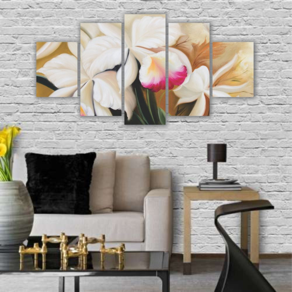 Quadro Descorativo Floral Orquídea Branca - Quadros Decorativos para Sala | Display de Festa Infantil