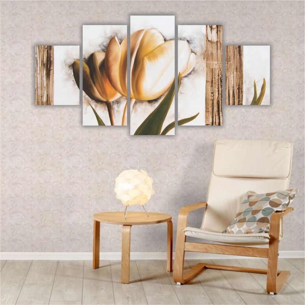 Quadro decorativo Tulipas em Sépia - Quadros Decorativos para Sala | Display de Festa Infantil