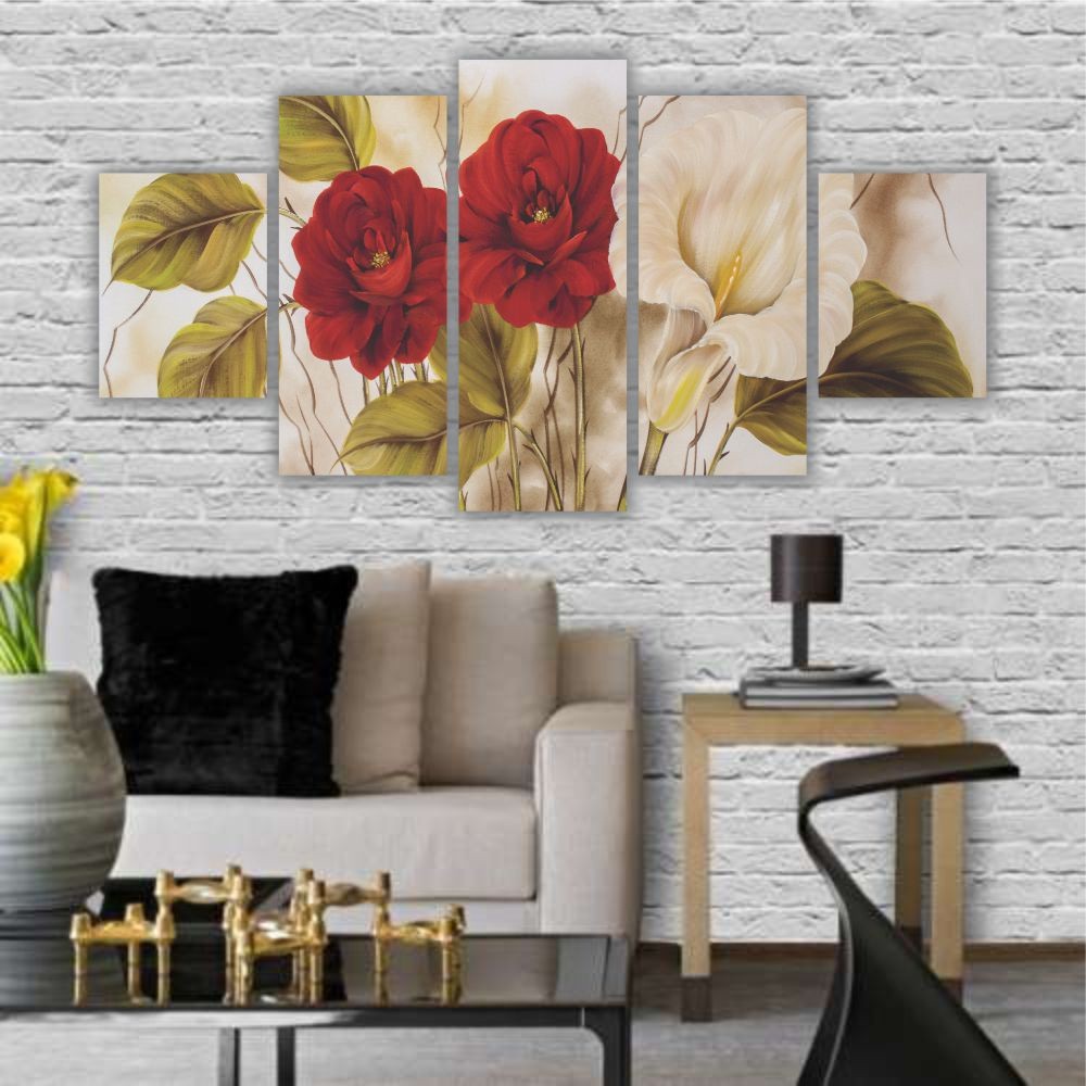 Quadro decorativo Flores Envelhecidas - Quadros Decorativos para Sala | Display de Festa Infantil