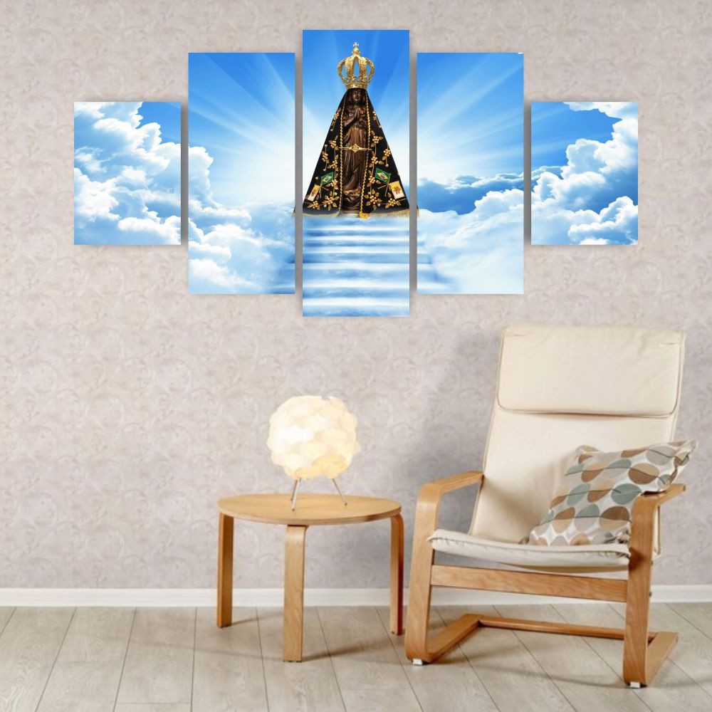 Quadros Decorativos Nossa Senhora Aparecida Sala Quarto Religioso - Quadros Decorativos para Sala | Display de Festa Infantil