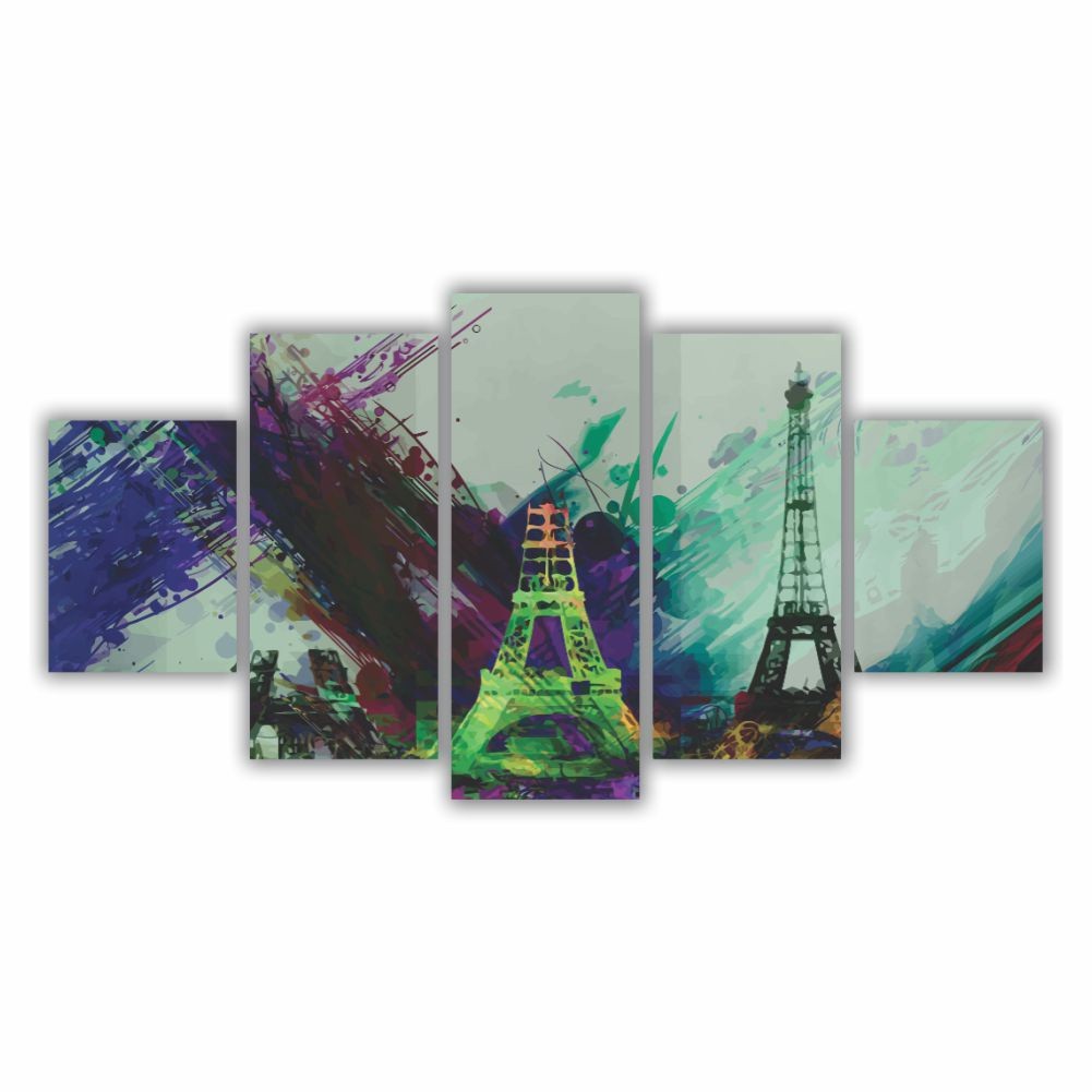 Quadro decorativo Paris França Artístico - Quadros Decorativos para Sala | Display de Festa Infantil