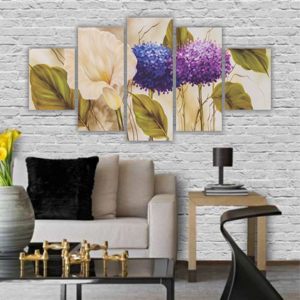 Quadro Decorativo Hortências - Quadros Decorativos para Sala | Display de Festa Infantil