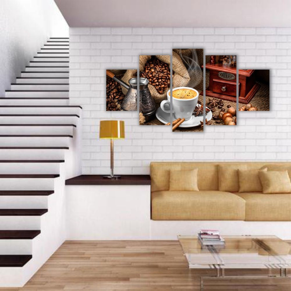 Quadro decorativo Cafeteria Xícara de Café - Quadros Decorativos para Sala | Display de Festa Infantil