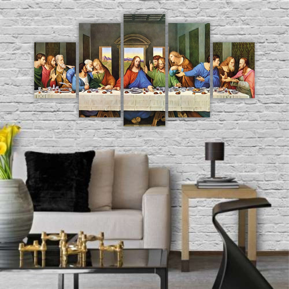 Quadros Decorativos MDF Santa Ceia Aquarela Artístico Sala Quarto - Quadros Decorativos para Sala | Display de Festa Infantil