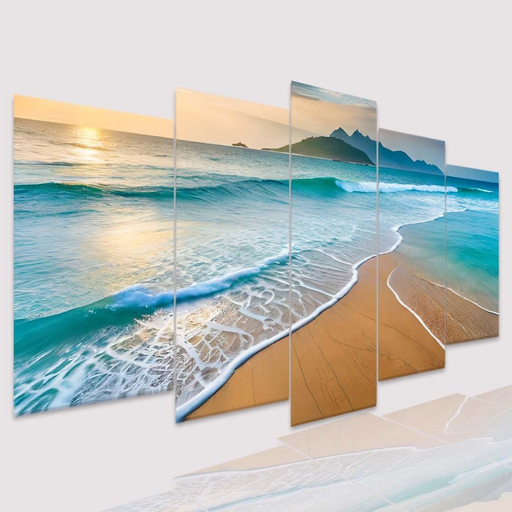 Quadro Decorativo Mosaico Oceano - Quadros Decorativos para Sala | Display de Festa Infantil