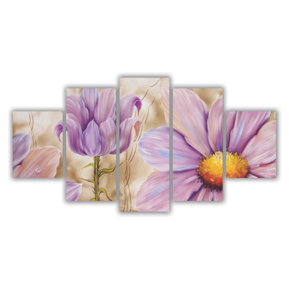 Quadro decorativo Floral Flor Lilás - Quadros Decorativos para Sala | Display de Festa Infantil