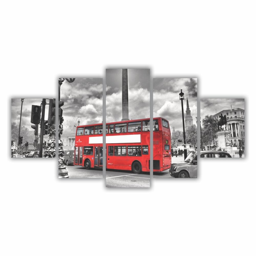 Quadro decorativo Ônibus de Londres - Quadros Decorativos para Sala | Display de Festa Infantil