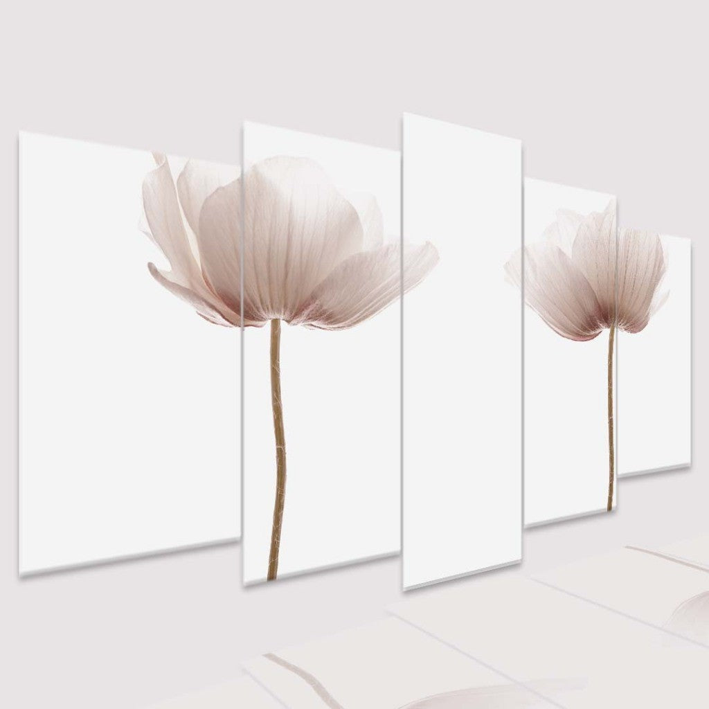 Quadro Decorativo Mosaico Flores Rose Vintage - Quadros Decorativos para Sala | Display de Festa Infantil