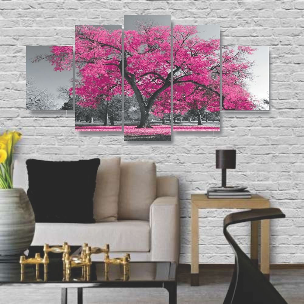 Quadros Decorativos Arvore Vida Botanico Sala Quarto Rosa - Quadros Decorativos para Sala | Display de Festa Infantil