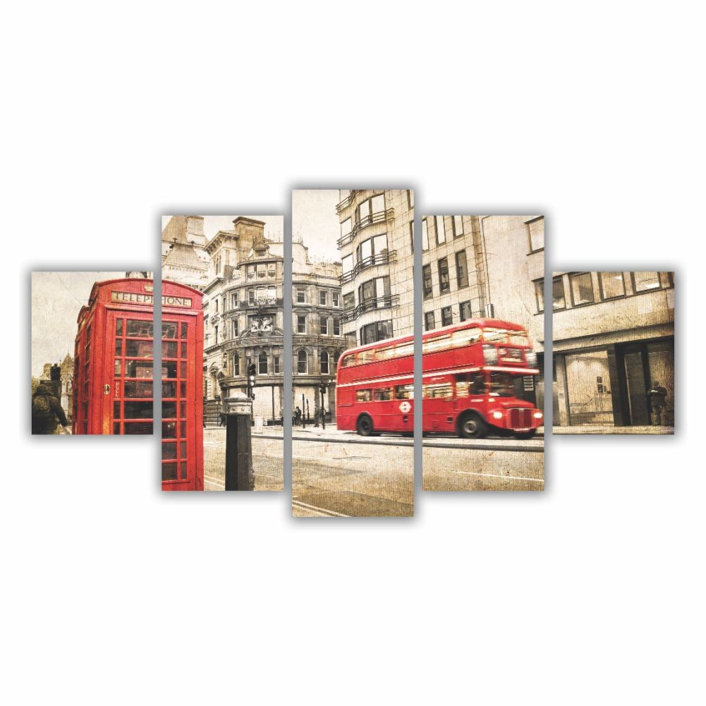 Quadro decorativo Passeio em Londres - Quadros Decorativos para Sala | Display de Festa Infantil