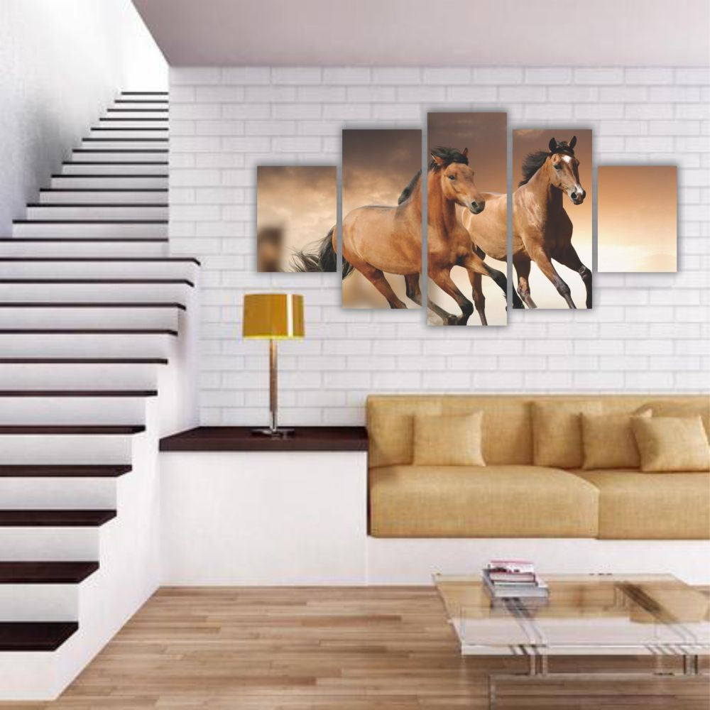 Quadro decorativo Cavalo corrida Marrom - Quadros Decorativos para Sala | Display de Festa Infantil