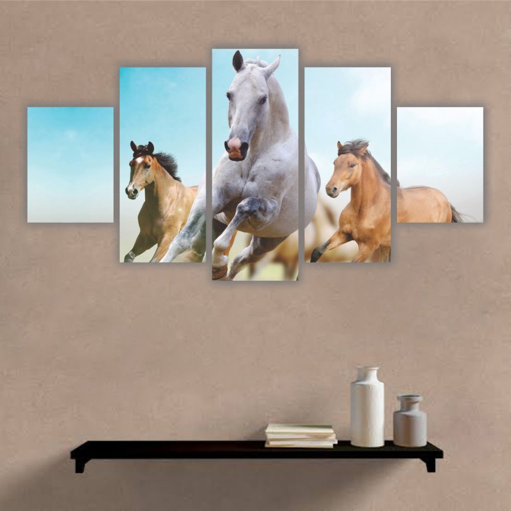Quadro decorativo Paisagem Cavalos - Quadros Decorativos para Sala | Display de Festa Infantil